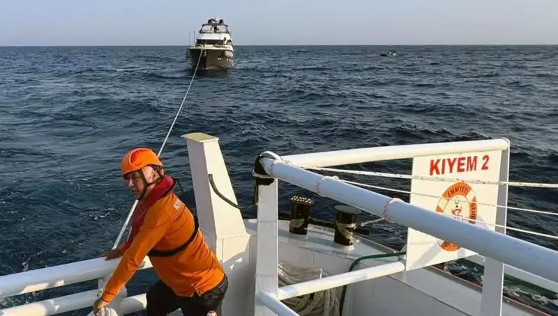 Marmaris Açıklarında Sürüklenen Tekne Dramı: 17 Kişi Kurtarıldı