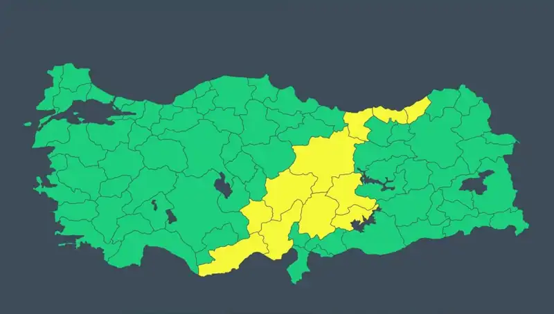 Türkiye'nin 11 İli İçin Sağanak Yağış ve Fırtına Uyarısı Geldi!